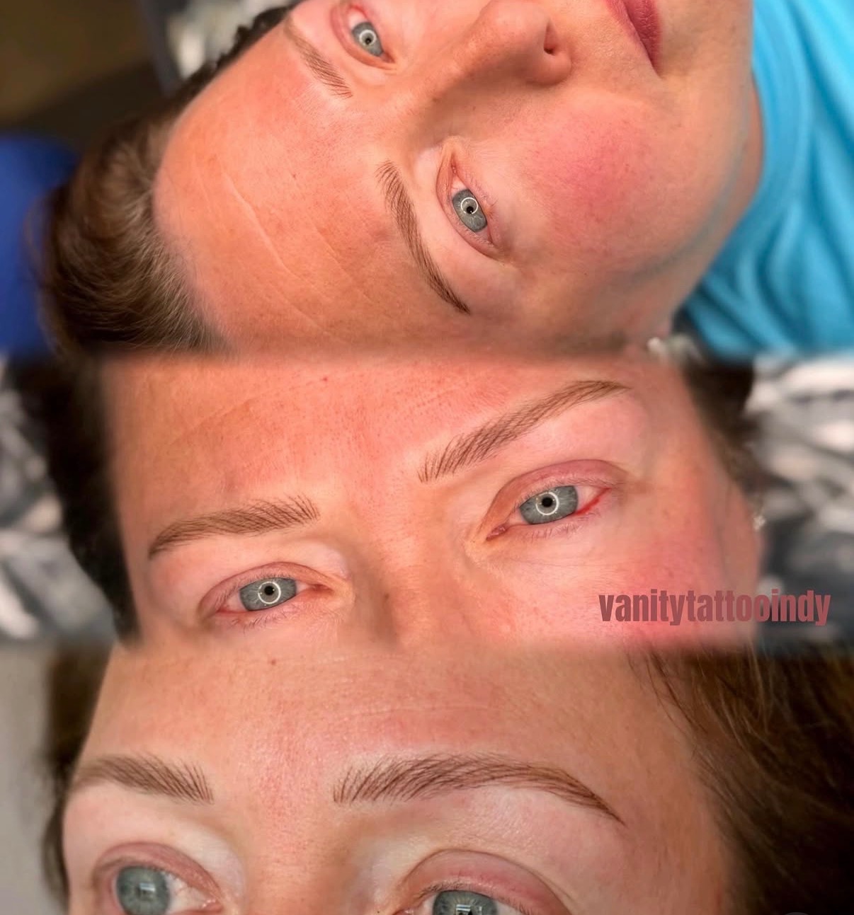 Nano brow before and after results